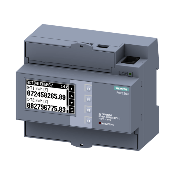 Siemens kWh meter TCP 3F Modbus 65A direct, 7KM2200-2EA40-1EA1